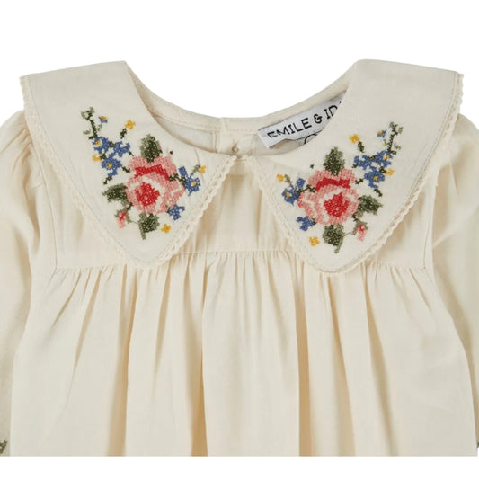 CROSS-STITCH COMIBLOOMER - ECRU