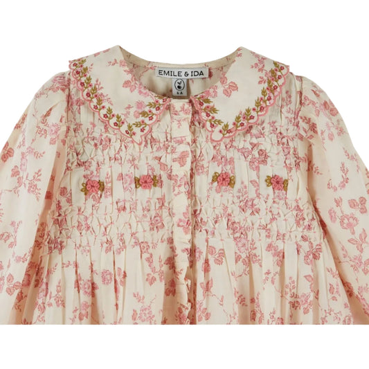 EMBROIDERED SMOCKED DRESS - ROSALIE
