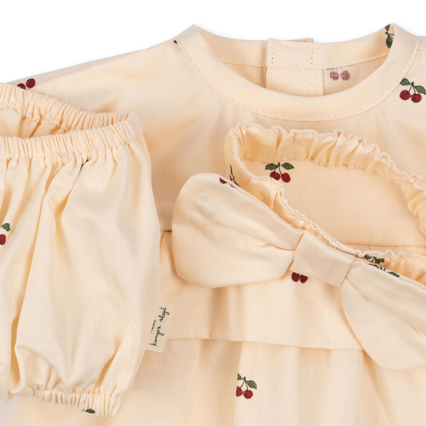 BABY DOLL DRESS SET - CHERRY