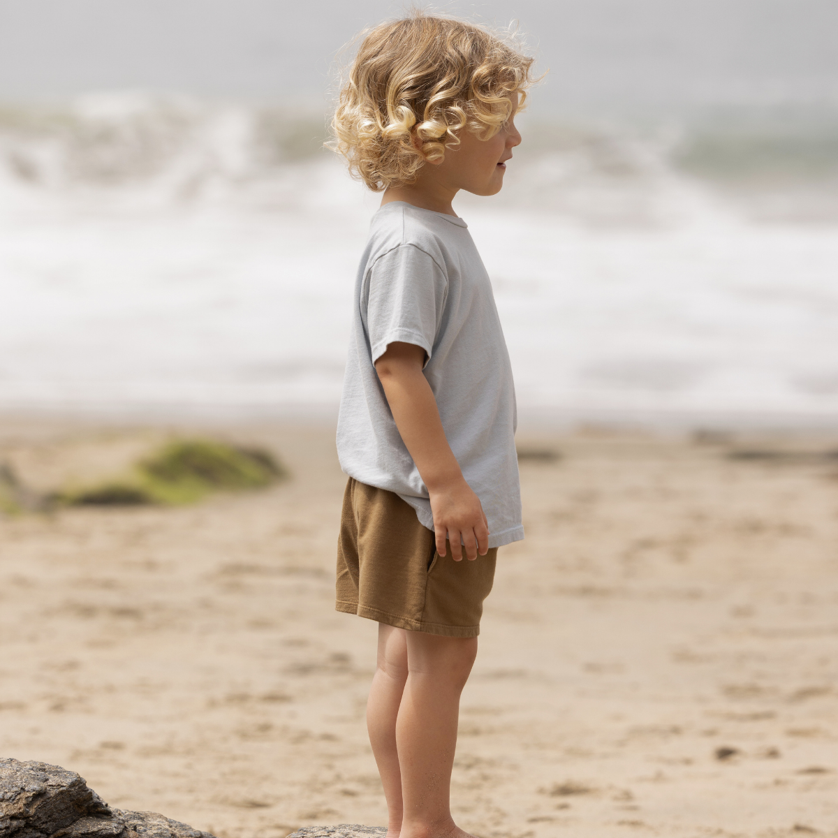 ORGANIC SOLID ECRU TEE