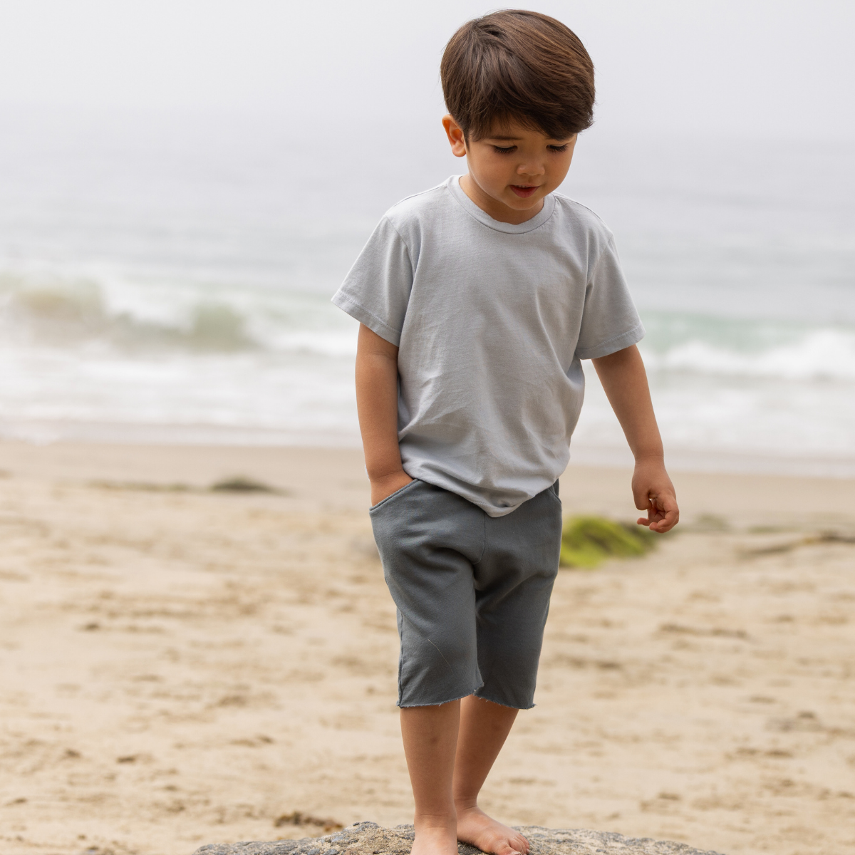 ORGANIC SOLID ECRU TEE