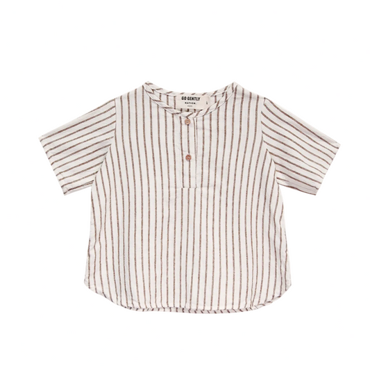 ORGANIC WOVEN PLACKET TEE
