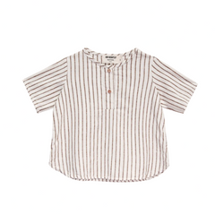 ORGANIC WOVEN PLACKET TEE