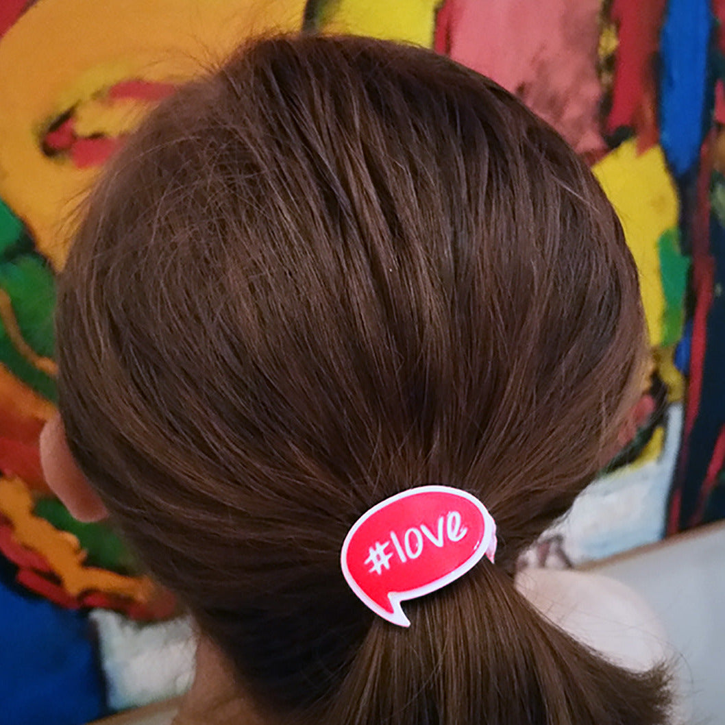 BUBBLE TALK #LOVE PONYTAIL