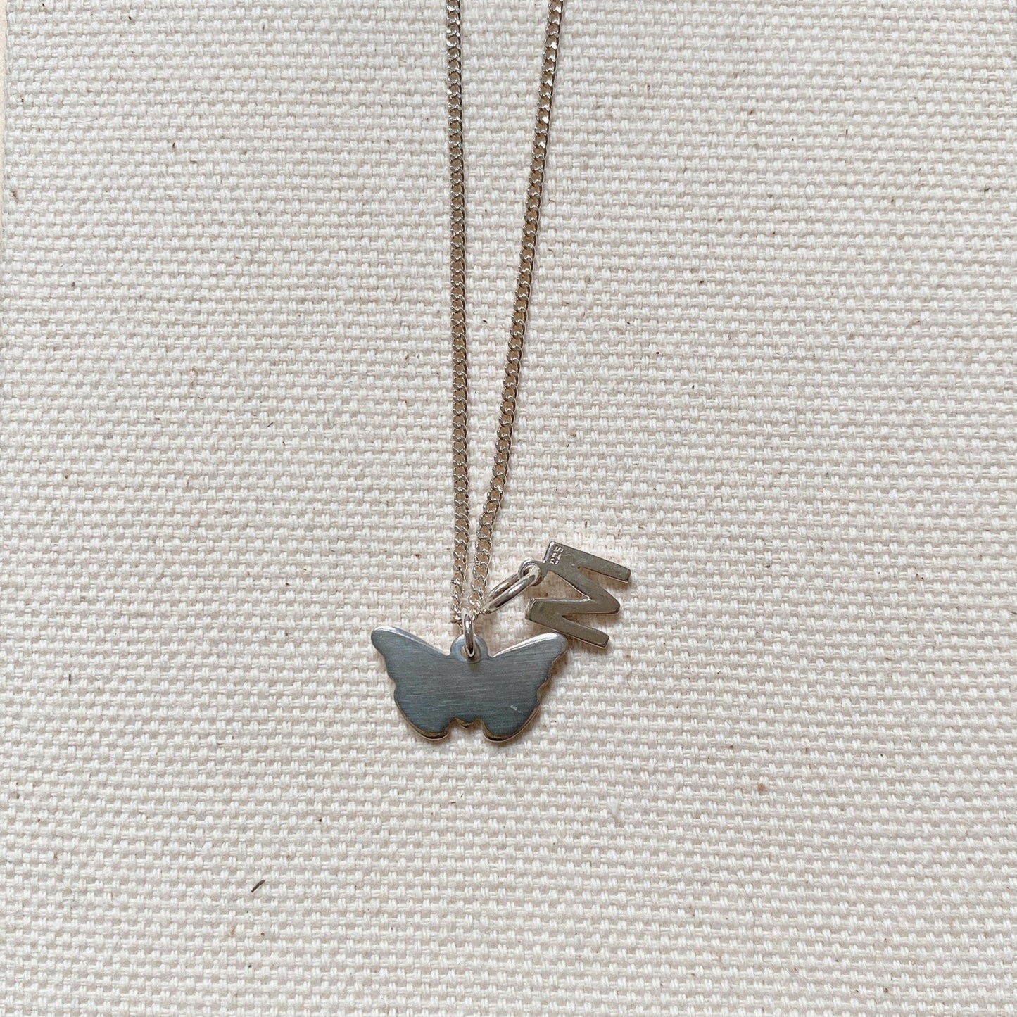 SILVER INITIAL CHARM