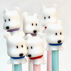 WHTIE DOG GEL PEN