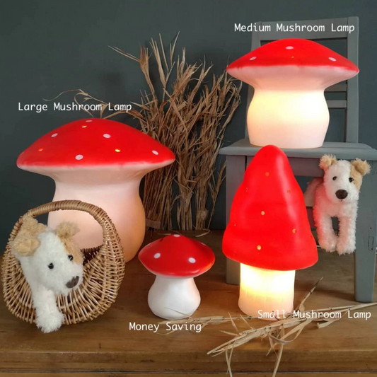 TOADSTOOL LAMP - LT BLUE