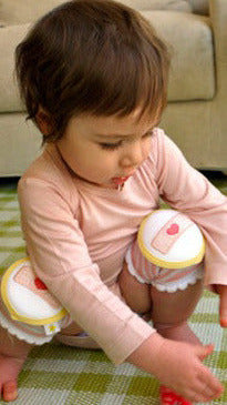 CRAWLINGS KNEE PADS - PINK BANDAGE