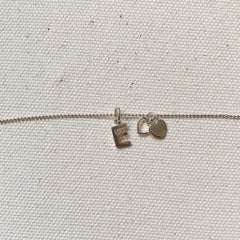 SILVER INITIAL CHARM